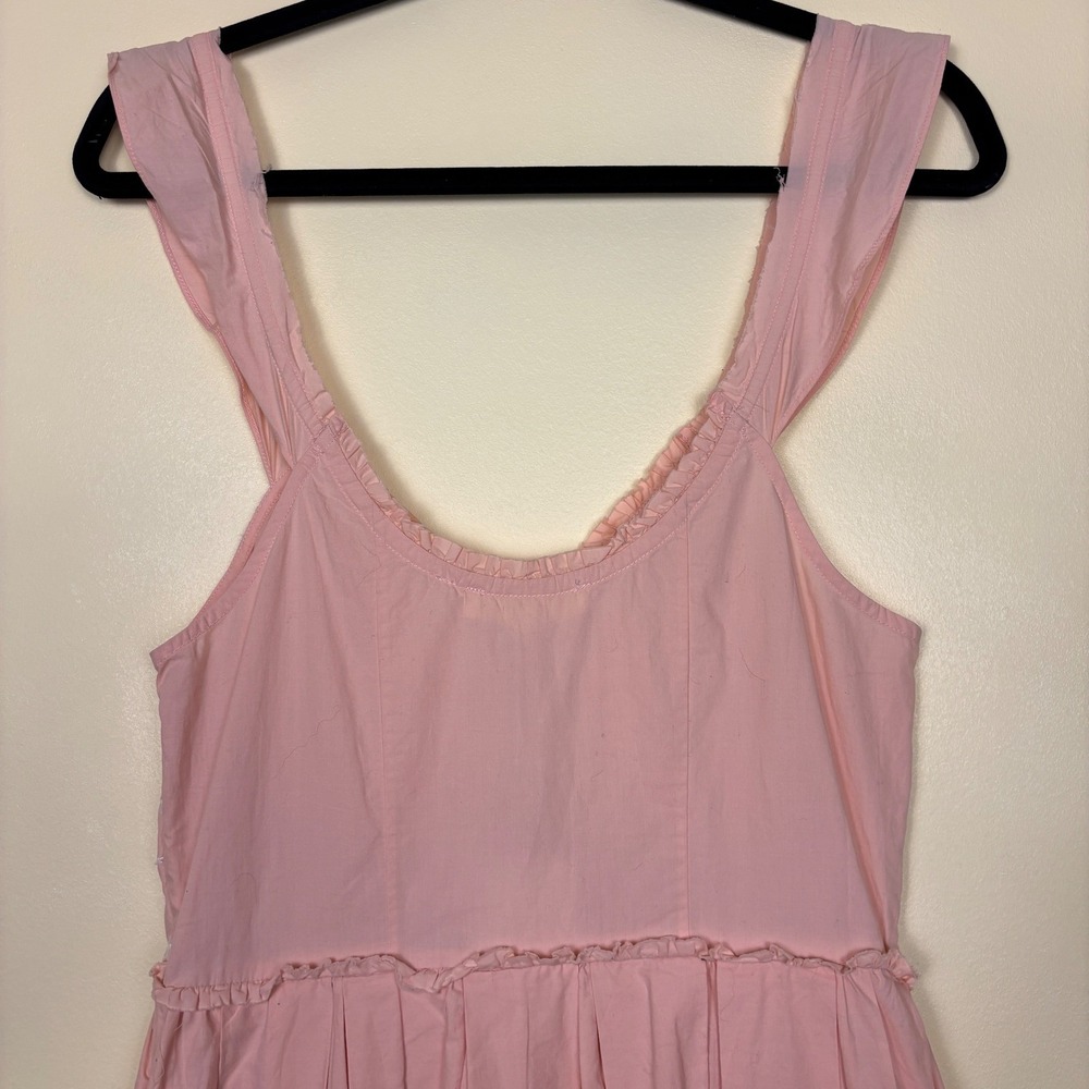 NWT LOVESHACKFANCY Mochi Cotton Eyelet Mini Dress Bubble Bath Pink Women Size 2 - Picture 10 of 14